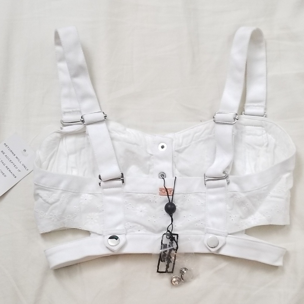 🍒NWT🍒 FL&L EYELET BUSTIER - Picture 10 of 11